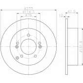 Тормозной диск TEXTAR 98200 1858 / 92185803