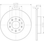 Тормозной диск с покрытием PRO, зад , ALFA ROMEO <b>TEXTAR 92221003</b>