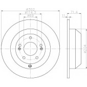 Тормозной диск TEXTAR 98200 2234 / 92223403