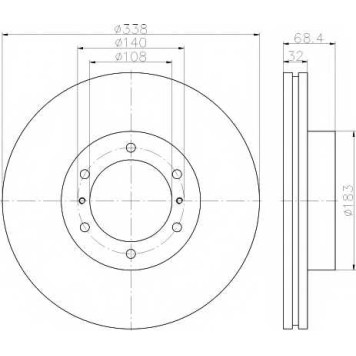 Тормозной диск TEXTAR 98200 2239 / 92223903