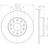Тормозной диск TEXTAR 98200 2249 0 1 / 92224903