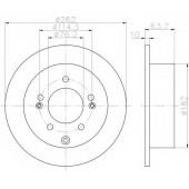 Тормозной диск TEXTAR 98200 2260 0 1 / 92226003