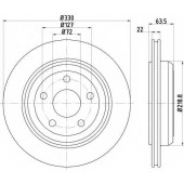 Тормозной диск TEXTAR 98200 2734 0 1 / 92273403