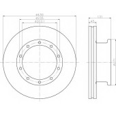 Тормозной диск TEXTAR 98200 0868 / 93086800