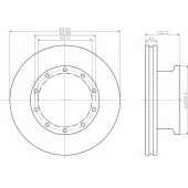Тормозной диск TEXTAR 98200 0879 / 93087900