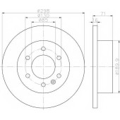 Тормозной диск TEXTAR 98200 1433 / 93143303