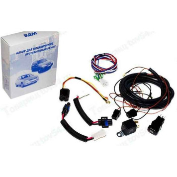 Провода противотуманных фар ВАЗ 2123 Нива Шевроле (жгут) полный комплект <b>2123-3724010</b>