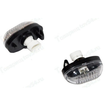 Фонарь подсветки номера ВАЗ 2170 Приора (черный корпус) <b>2170-3717010</b>