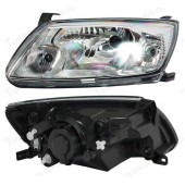 Фара ВАЗ 2190 Гранта (аналог Киржач) левая пластик в уп. с лампами <b>Тольятти 411.3775</b>