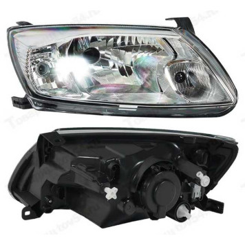 Фара ВАЗ 2190 Гранта (аналог Киржач) правая пластик в уп. с лампами <b>Тольятти 41.3775</b>