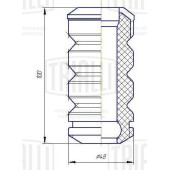 Отбойник стойки передней ВАЗ 1118 <b>TRIALLI BC 0133</b>