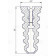 Отбойник стойки задней ВАЗ 2190-2192 Калина (комплект 2шт) <b>TRIALLI BC 0157</b> 2192-291281000