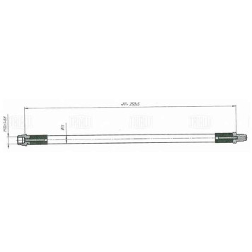 Шланг тормозной Lada VESTA SW задний <b>TRIALLI BF 0102</b> 8450031129-1