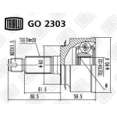 Шрус наружный Honda CR-V (02-) 2.0 <b>TRIALLI GO2303</b>