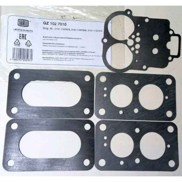 Набор прокладок карбюратора ВАЗ 2101-2107 <b>TRIALLI GZ 102 7010</b>