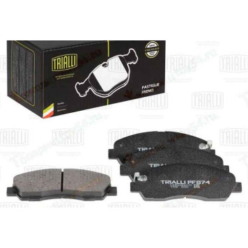 Колодки тормозные задние ГАЗель NEXT <b>TRIALLI PF 974</b> (C41R923502171)