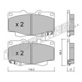 Комплект тормозных колодок, дисковый тормоз <b>TRUSTING 131.1</b>