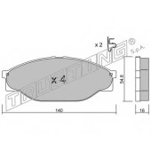 Комплект тормозных колодок, дисковый тормоз <b>TRUSTING 448.0</b>