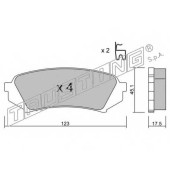 Комплект тормозных колодок, дисковый тормоз <b>TRUSTING 4690</b>