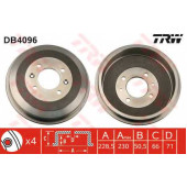 Тормозной барабан TRW DB4096