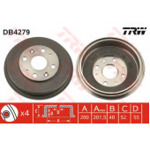 Тормозной барабан TRW DB4279