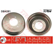 Тормозной барабан TRW DB4281