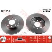 Тормозной диск TRW DF1016