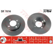 Тормозной диск TRW DF1516