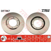Тормозной диск TRW DF1967