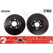 Тормозной диск TRW DF2594