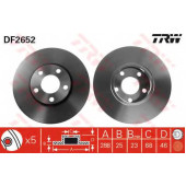 Тормозной диск TRW DF2652