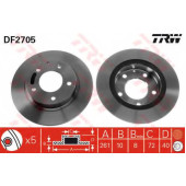 Тормозной диск TRW DF2705