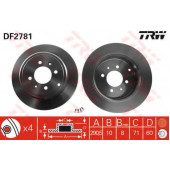 Тормозной диск TRW DF2781