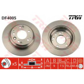 Тормозной диск TRW DF4005