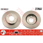 Тормозной диск TRW DF4022