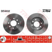 Тормозной диск TRW DF4032