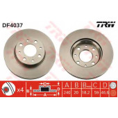 Тормозной диск TRW DF4037