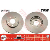 Тормозной диск TRW DF4045