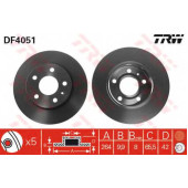 Тормозной диск TRW DF4051