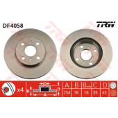 Тормозной диск TRW DF4058