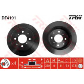 Тормозной диск TRW DF4191