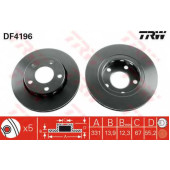 Тормозной диск TRW DF4196
