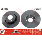 Тормозной диск TRW DF4215