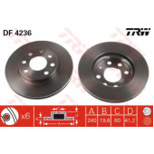 Тормозной диск TRW DF4236