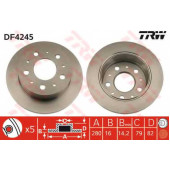 Тормозной диск TRW DF4245