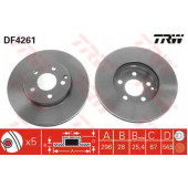 Тормозной диск TRW DF4261