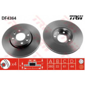 Тормозной диск TRW DF4364