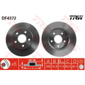 Тормозной диск TRW DF4372