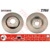 Тормозной диск TRW DF4389S