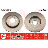 Тормозной диск TRW DF4392S